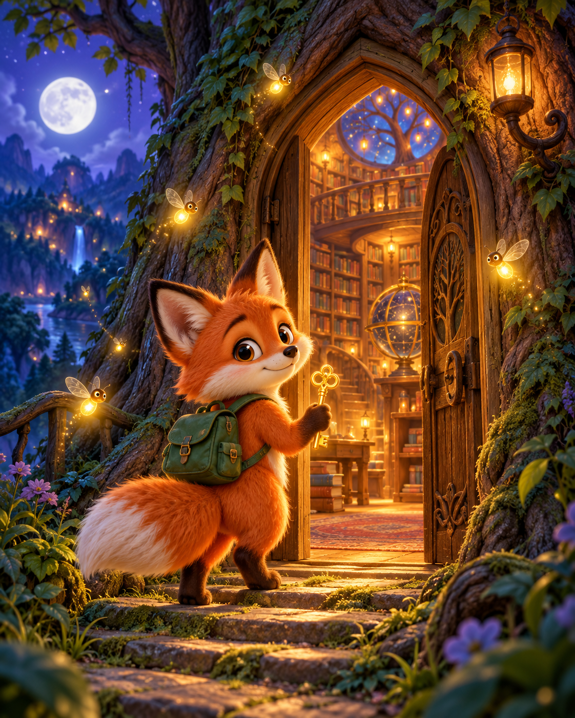 کاور Finn and the Moonlight Library